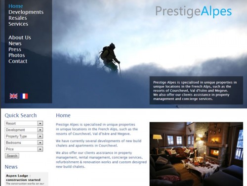 WordPress website to sell luxury properties in France